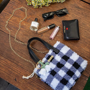 Craft Club Gingham | Black | Woven Handbag DIY Kits