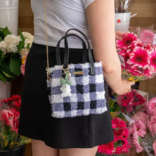 Load image into Gallery viewer, Craft Club Gingham | Black | Woven Handbag DIY Kits