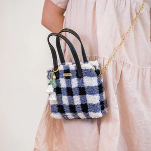 Craft Club Gingham | Black | Woven Handbag DIY Kits
