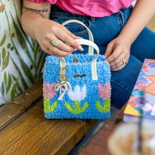 Load image into Gallery viewer, Craft Club Tulip Pastel Blue Woven Handbag DIY Kits