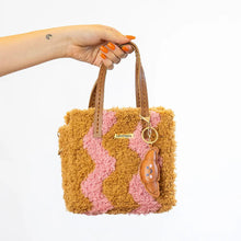 Load image into Gallery viewer, Craft Club WAVEY - BLUSH &amp; BROWN Woven Tote Bag Kit