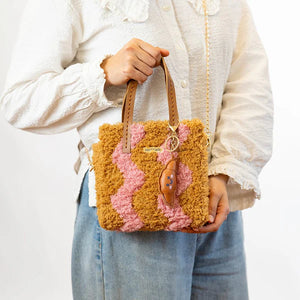 Craft Club WAVEY - BLUSH & BROWN Woven Tote Bag Kit