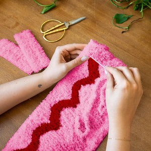 Craft Club Wavey | Pink & Red | Woven Handbag DIY Kits