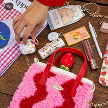 Load image into Gallery viewer, Craft Club Wavey | Pink &amp; Red | Woven Handbag DIY Kits