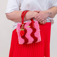 Load image into Gallery viewer, Craft Club Wavey | Pink &amp; Red | Woven Handbag DIY Kits