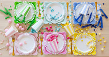 Load image into Gallery viewer, Fuchsia Stripe Party Cups (Pack 8)