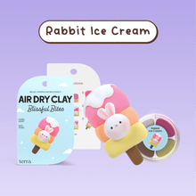 Load image into Gallery viewer, Air Dry Clay Rabbit Ice Cream