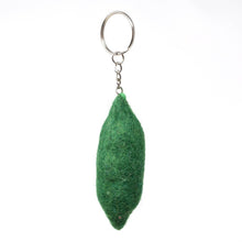 Load image into Gallery viewer, Felt Keychain - 2 Peas In A Pod Felt Keyring, Bag Charm