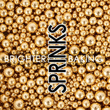 Load image into Gallery viewer, Shiny Gold Bubble Bubble Sprinkles (65g)