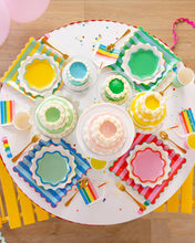 Load image into Gallery viewer, Bright Striped Plate Set