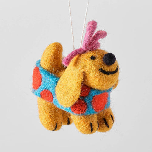 Fifi Dog Hanging Felt Ornament