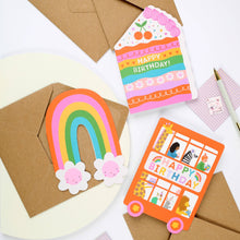 Load image into Gallery viewer, Cake Die Cut Birthday Card