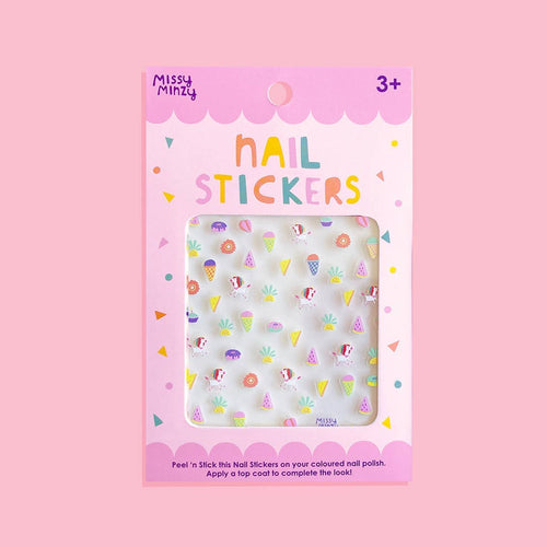 Birthday Party Nail Stickers, Wearable Art, Nail Decals