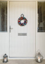 Load image into Gallery viewer, Recycled Sari Wreath - Multicoloured
