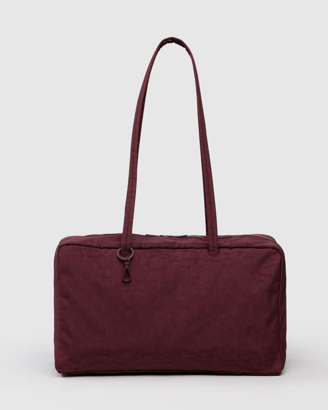 Baggu Medium Nylon Bowler Bag Mahogany