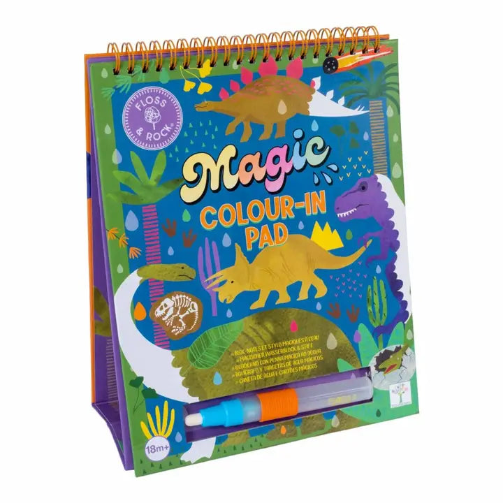 Magic Water Colour-In Pad Dinosaurs