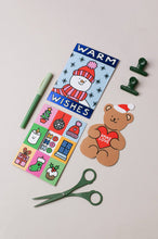 Load image into Gallery viewer, Xmas Love - Die Cut Card - Cute - Teddy Bear Christmas Card