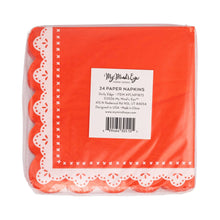 Load image into Gallery viewer, Doily Edge Cocktail Napkin (24ct)