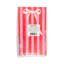 Load image into Gallery viewer, Bow Striped Guest Napkin (Pack 24)