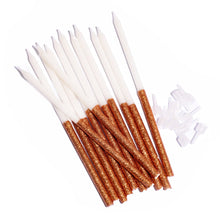 Load image into Gallery viewer, Rose Gold Glitter Dipped Cake Candles (Pk12)