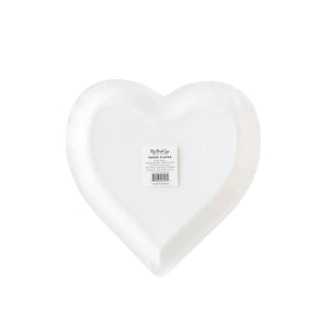 Checkered Heart Shaped Paper Plate (Pack 8)