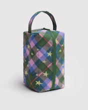 Load image into Gallery viewer, Baggu Dopp Kit Green Star Plaid