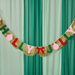 Holly Jolly Cheer Reuseable Banner