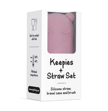 Load image into Gallery viewer, Keepie + Straw Set - Dusty Rose