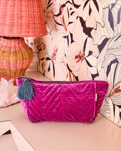 Load image into Gallery viewer, KIP &amp; Co. Wild Grape Velvet Toiletry Bag