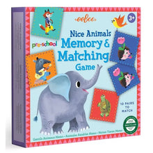 Load image into Gallery viewer, Eeboo Pre-School Nice Animal Memory &amp; Matching Game