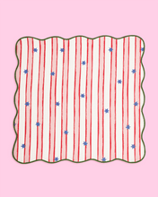 Load image into Gallery viewer, Stars &amp; Stripe Christmas Cotton Napkins (Set of 4)