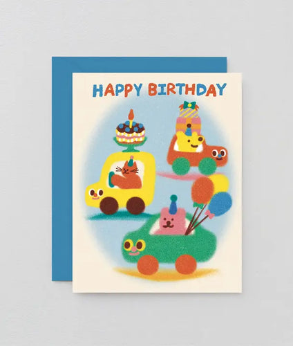 'Happy Birthday Cars' Kids Birthday Card