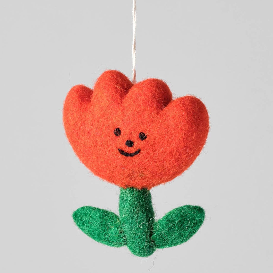 Flower Hanging Felt Ornament