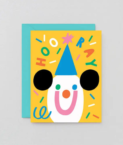 'Hooray Confetti' Greetings Card