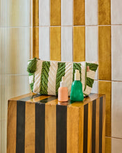 Load image into Gallery viewer, KIP &amp; Co. Moss Stripe Velvet Toiletry Bag