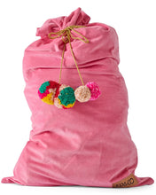 Load image into Gallery viewer, Kip&amp;Co Pinky Velvet Santa Sack