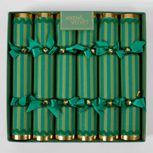 Load image into Gallery viewer, Verdant Stripe Green Crackers