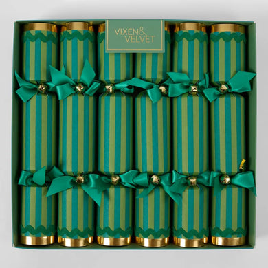 Verdant Stripe Green Crackers