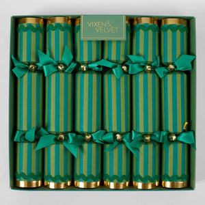 Verdant Stripe Green Crackers