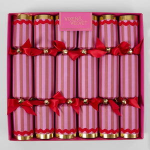 Scarlet Stripe Fuschia Crackers