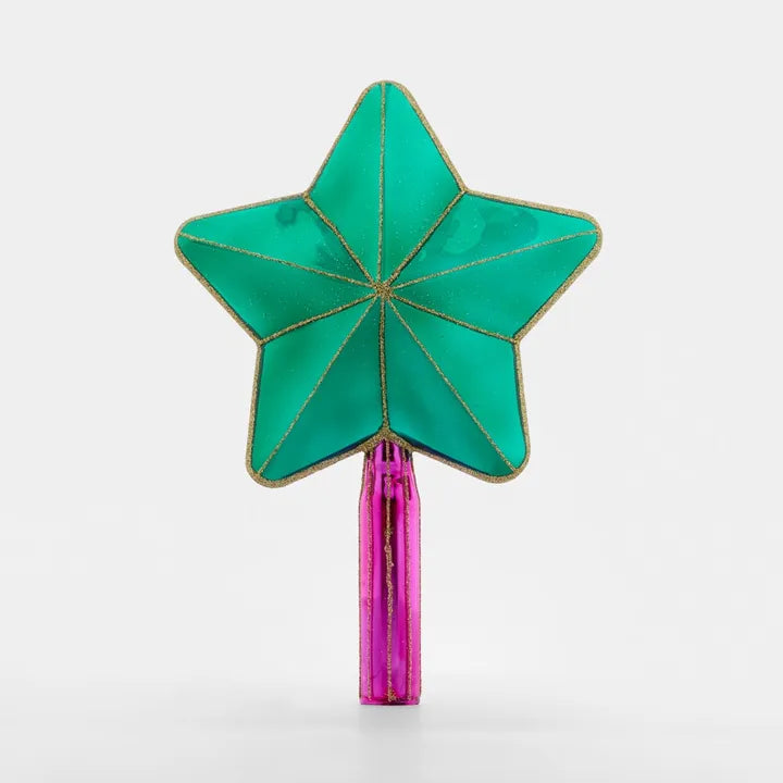 Star Tree Topper Emerald & Fuschia