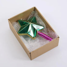 Load image into Gallery viewer, Star Tree Topper Emerald &amp; Fuschia