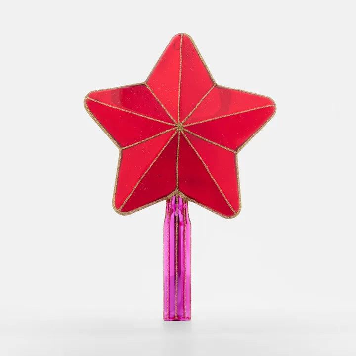 Star Tree Topper Red & Pink