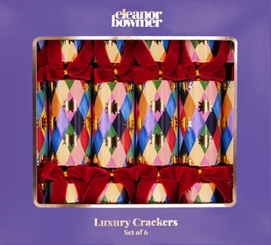 Eleanor Bowmer Harlequin Luxury Crackers (Set 6)