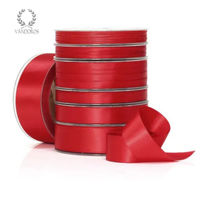 Spice Red Satin Ribbon 38mm x 25m