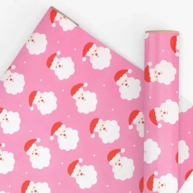 10 METRE SAINT NICK BRIGHT PINK WRAPPING PAPER