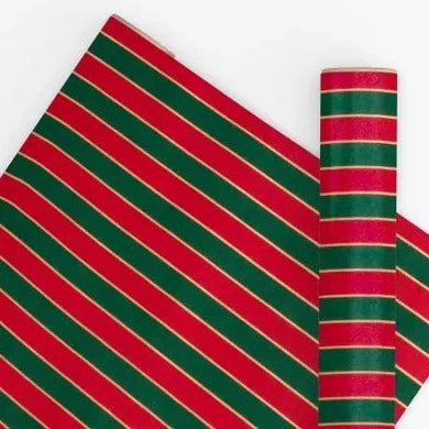 10 METRE NUTCRACKER DARK GREEN/RED WRAPPING PAPER