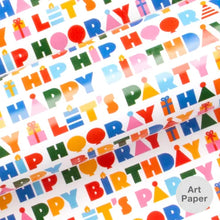 Load image into Gallery viewer, HIP HOORAY RAINBOW 10 Metre Roll Wrap (GLOSS) 80gsm