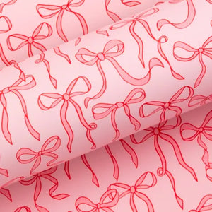 Wrapping Paper Bows Pink (10 metre)