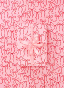 Wrapping Paper Bows Pink (10 metre)